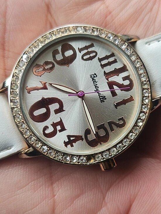 Betsey Johnson Accessories - Betseyville by Betsey Jhonson Women Wristwatch Gold Tone case Crystals Accent